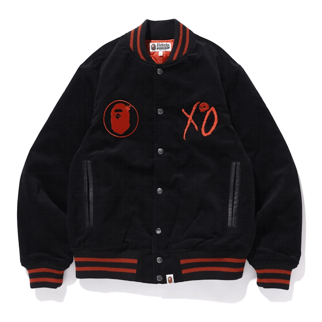 The Weeknd Xo Jackets Black Wool Varsity Jacket