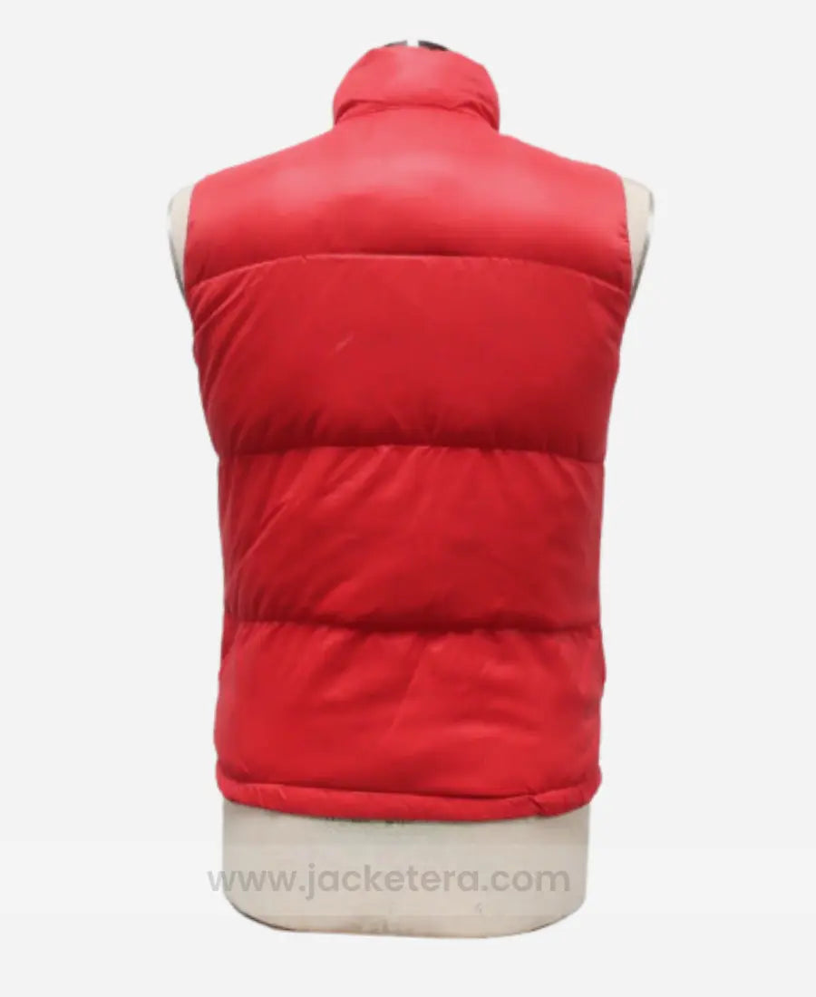 Michael J. Fox Back to the Future Marty McFly Red Puffer Vest
