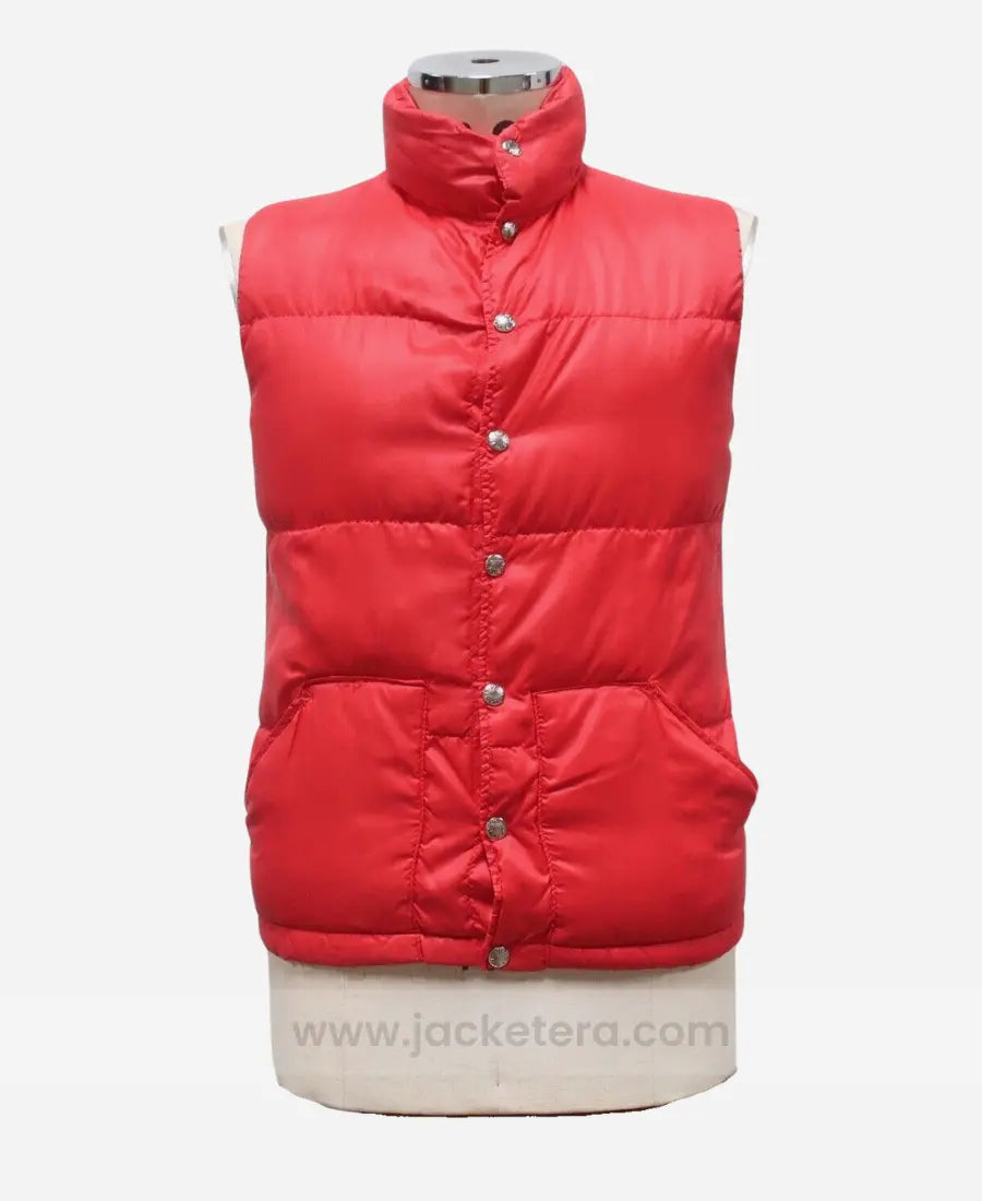Michael J. Fox Back to the Future Marty McFly Red Puffer Vest
