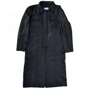 Black coat on a white background