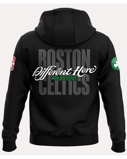 Boston Celtics Different Here Hoodie – Classic Comfort with Celtic Pride Recreated Edition