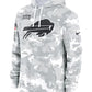 2024 Buffalo Bills Arctic Camo Salute to Service Hoodie Recreated Edition