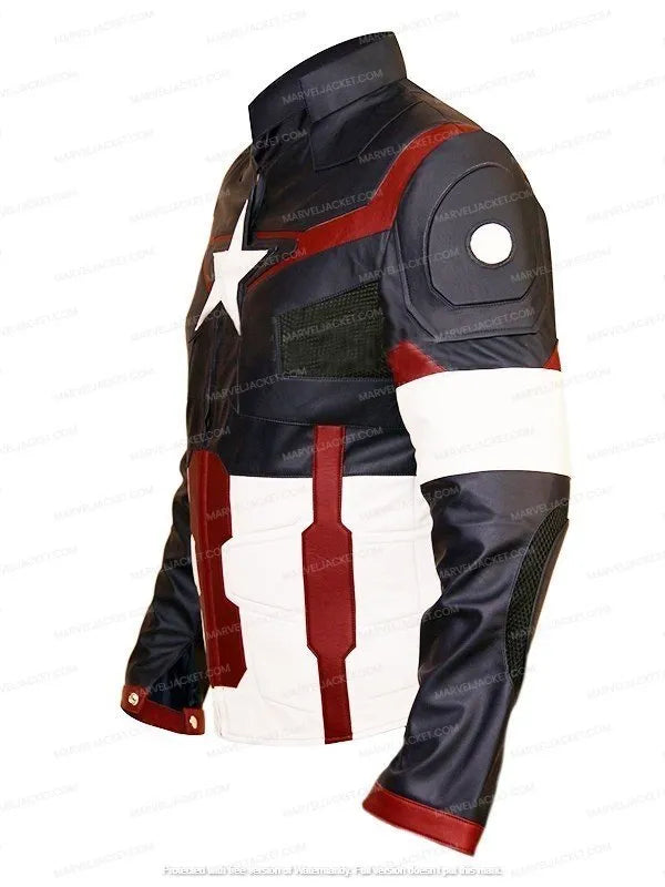 Avengers Age of Ultron Captain America Leather Jacket