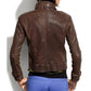 Captain America 2 Scarlett Johansson Brown Leather Jacket