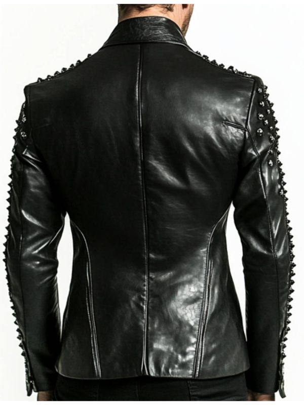 Carter Black Leather Blazer – Leather Blazer for Men Black