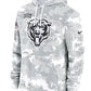 2024 Chicago Bears Arctic Camo Salute to Service Hoodie Recreated Edition