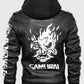 Samurai 2077 Black Leather Jacket