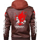 Samurai 2077 Removeable Hood Brown Jacket