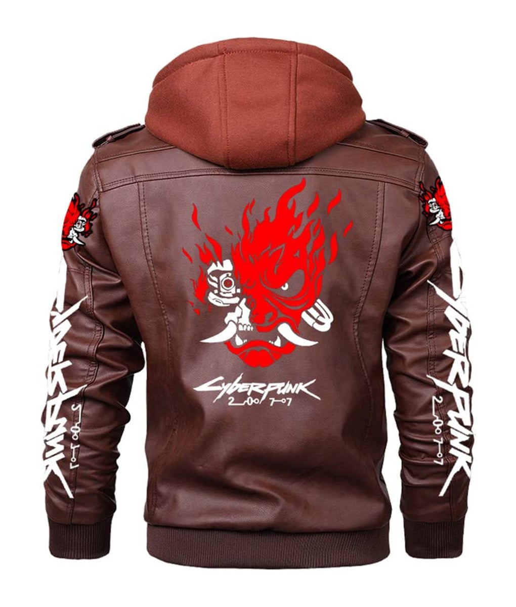 Samurai 2077 Removeable Hood Brown Jacket
