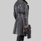 Solomon Reed Black Leather Coat