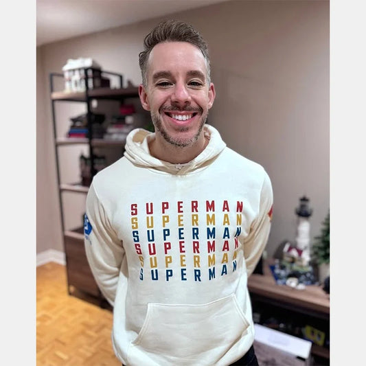 DC Superman 2025 Hoodie 🦸♂️🖤 Recreated Edition