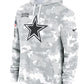 2024 Dallas Cowboys Arctic Camo Salute to Service Hoodie Recreated Edition
