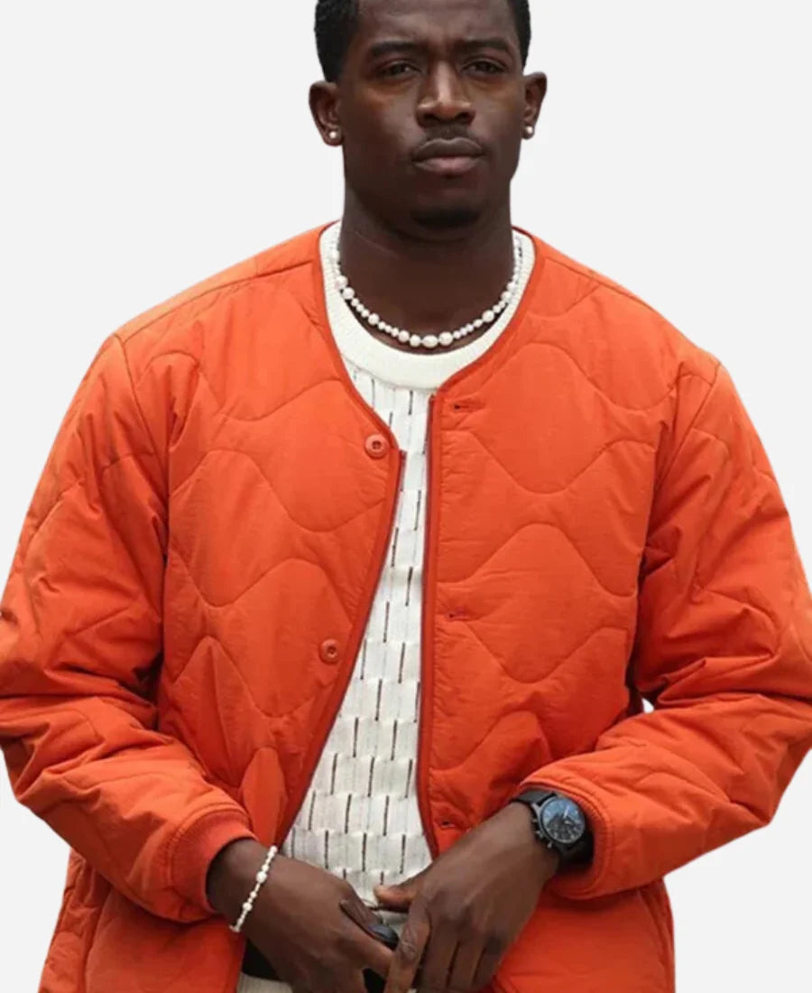 Damson Idris F1 The Movie Orange Jacket