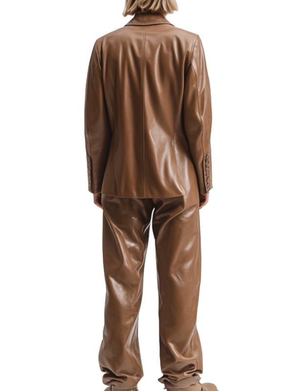 Delilah Leather Brown Jacket – Women’s Leather Jacket (Brown)