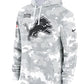 2024 Detroit Lions Arctic Camo Salute to Service Hoodie Recreated Edition