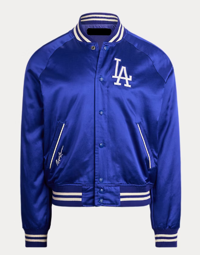 Polo Ralph Lauren Unisex Los Angeles Dodgers Satin Jacket – Recreated Edition
