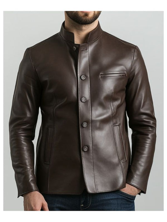 Edward Leather Brown Jacket – Men’s Leather Jacket (Brown)