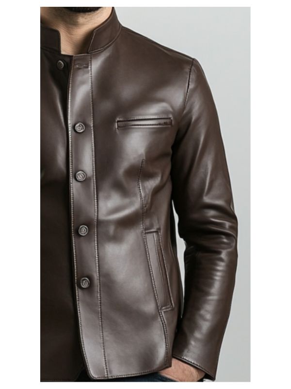 Edward Leather Brown Jacket – Men’s Leather Jacket (Brown)