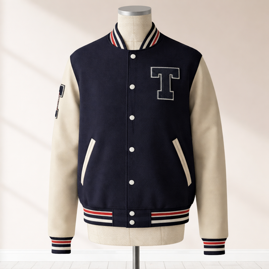 Embroidered Donald Trump Varsity Jacket – Patriotic Letterman Bomber
