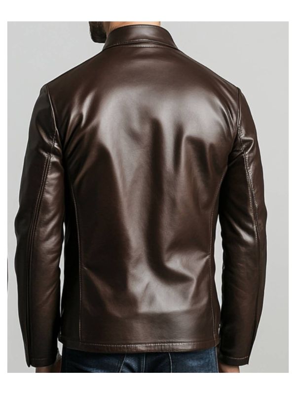 Evelyn Leather Brown Jacket – Men’s Leather Jacket (Brown)