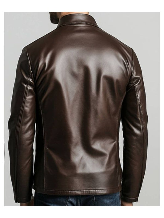 Evelyn Leather Brown Jacket – Men’s Leather Jacket (Brown)