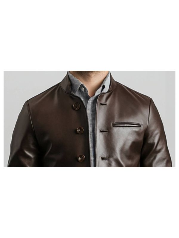 Evelyn Leather Brown Jacket – Men’s Leather Jacket (Brown)