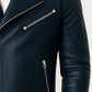 Aiden Blue Leather Jacket – Men’s Leather Jacket (Blue)