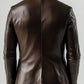 Finley Brown Leather Blazer – Leather Blazer for Men Brown