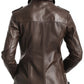 Florence Leather Brown Jacket – Women’s Leather Jacket (Brown)
