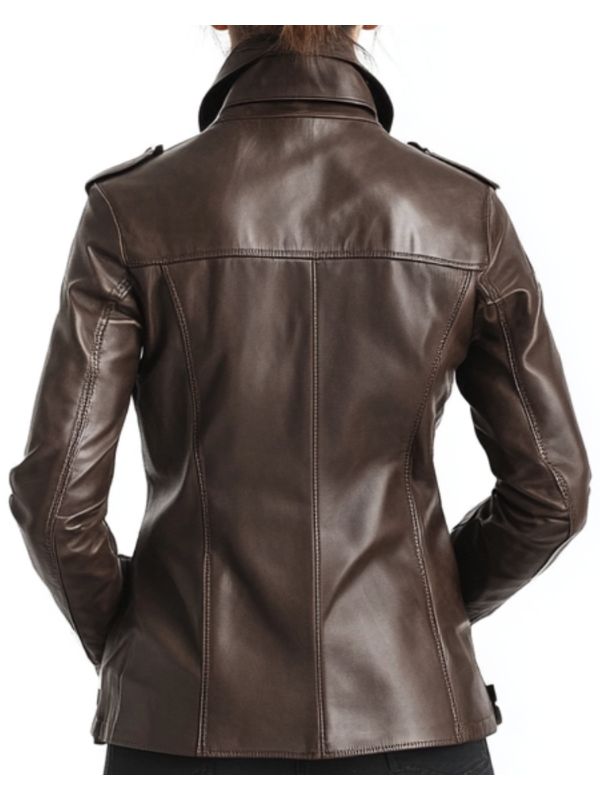 Florence Leather Brown Jacket – Women’s Leather Jacket (Brown)