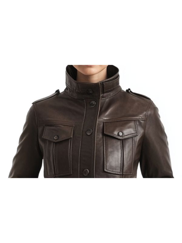 Florence Leather Brown Jacket – Women’s Leather Jacket (Brown)