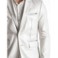 Freddie White Leather Blazer – Men’s White Leather Blazer