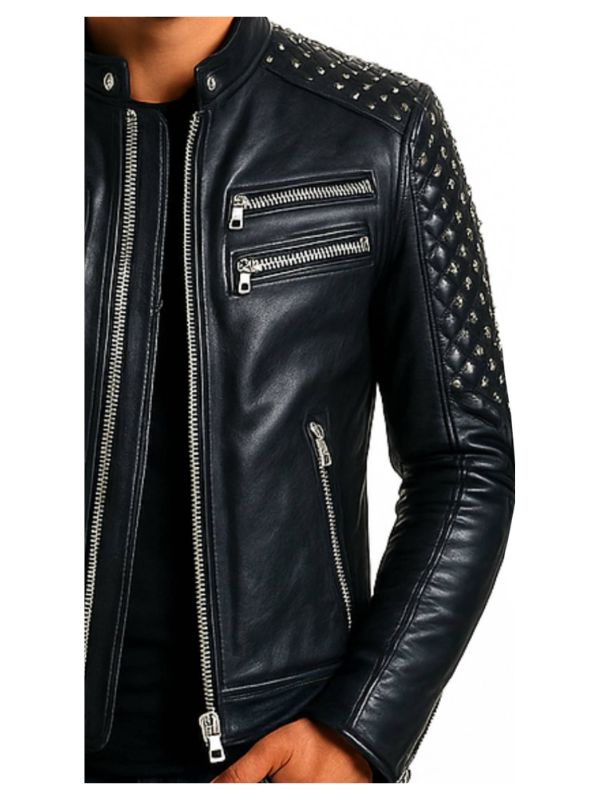 Grayson Black Leather Jacket – Men’s Premium Black Leather Jacket