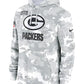 2024 Green Bay Packers Arctic Camo Salute to Service Hoodie Recreated Edition
