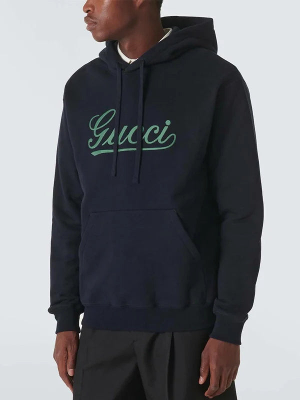 Gucci Logo Cotton Jersey Hoodie Recreated Edition
