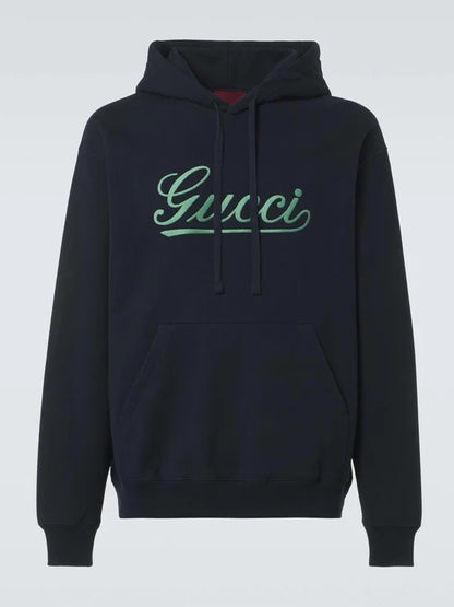 Gucci Logo Cotton Jersey Hoodie Recreated Edition
