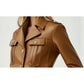 Harper Leather Brown Jacket – Women’s Leather Jacket (Brown)