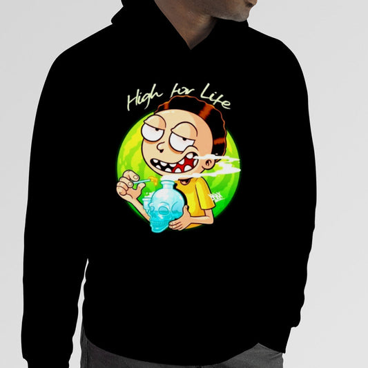 Morty High For Life Hoodie Recreated Edition