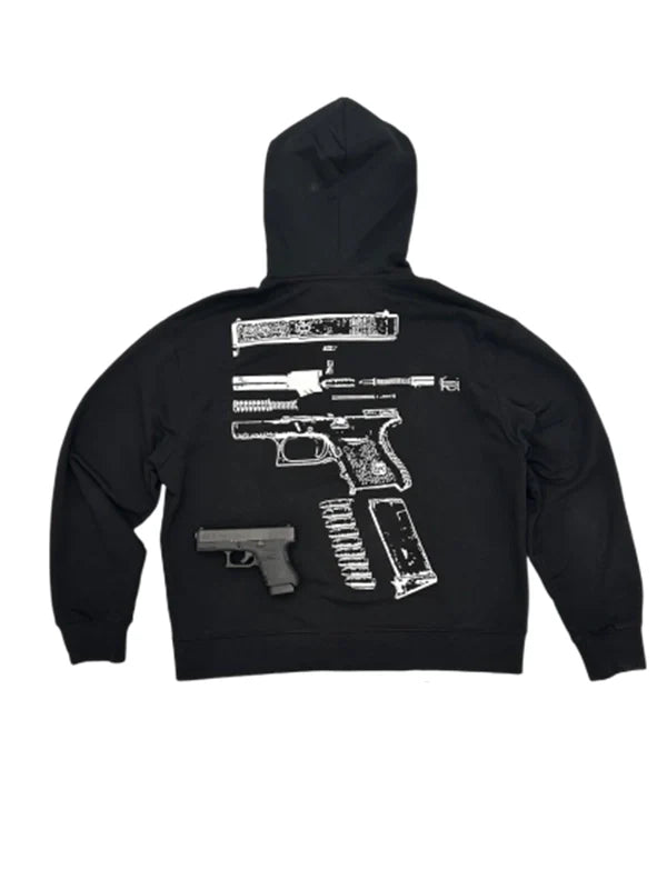 In Glock We Trust Zip-Up Hoodie Recreated Edition