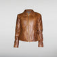 Jennifer Lopez Brown Leather Jacket