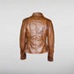 Jennifer Lopez Brown Leather Jacket