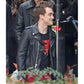 Superman and Lois Jordan Elsass Biker Leather Jacket