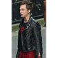 Superman and Lois Jordan Elsass Biker Leather Jacket
