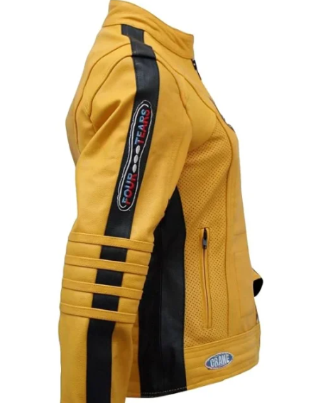 Kill Bill (2003) The Bride Yellow Motorcycle Jacket – Recreated Edition
