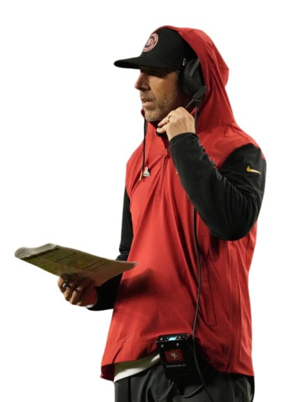 Kyle Shanahan San Francisco 49ers Sideline Hoodie Recreated Edition