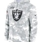 2024 Las Vegas Raiders Arctic Camo Salute to Service Hoodie Recreated Edition