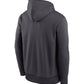 Las Vegas Raiders Nike Anthracite Toss Sweep Performance Hoodie Recreated Edition
