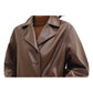 Lily Leather Brown Jacket - Women Leather Jacket Brown