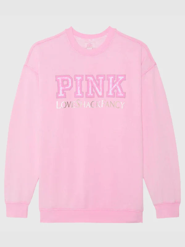 PINK x LoveShackFancy Crew Sweatshirt (Recreated Edition)