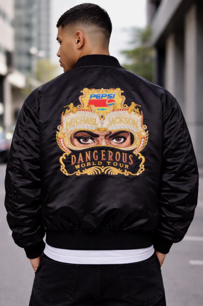 Michael Jackson Dangerous Tour Jacket | MJ Inspired Pepsi Bomber Jacket